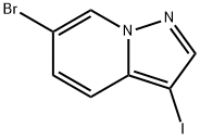 6-Bromo-3-iodopyrazolo[1,5-a]pyridine Struktur