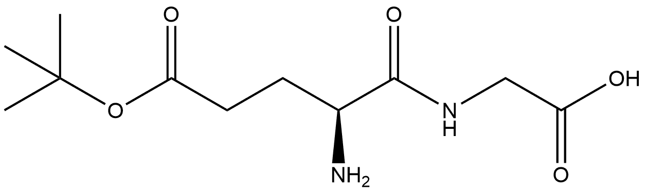 Glycine, N-L-α-glutamyl-, 5-(1,1-dimethylethyl) ester (9CI) Structure