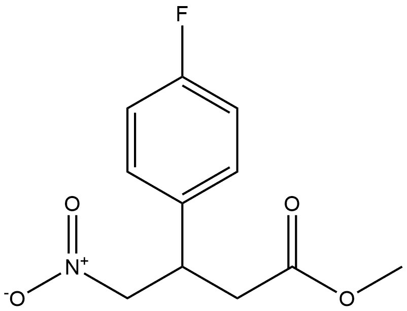 methyl 3-(4-fluorophenyl)-4-nitrobutanoate Struktur