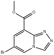 Methyl 6-bromo-[1,2,4]triazolo[4,3-a]pyridine-8-carboxylate Struktur