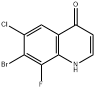 4(1H)-Quinolinone, 7-bromo-6-chloro-8-fluoro- Struktur