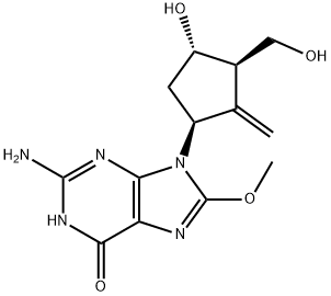 Entecavir EP Impurity E (8-Methoxy Entecavir) Struktur