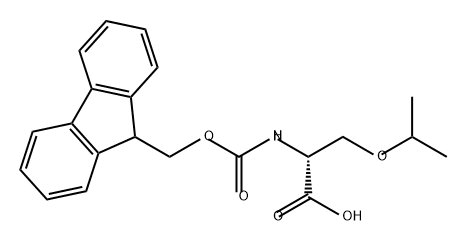 D-Serine, N-[(9H-fluoren-9-ylmethoxy)carbonyl]-O-(1-methylethyl)- Struktur