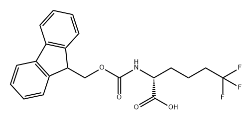 D-Norleucine, N-[(9H-fluoren-9-ylmethoxy)carbonyl]-6,6,6-trifluoro- Struktur