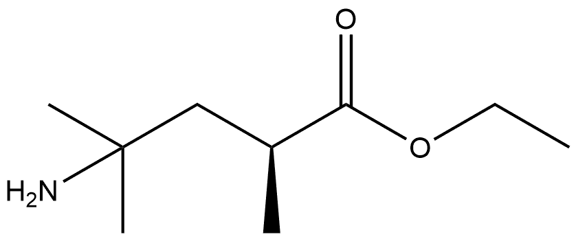 ethyl (S)-4-amino-2,4-dimethylpentanoate Struktur