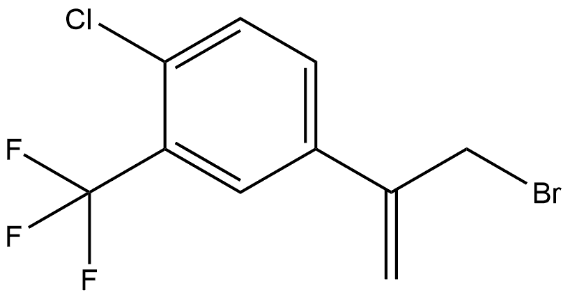 4-(3-bromoprop-1-en-2-yl)-1-chloro-2-(trifluoromethyl)benzene Struktur