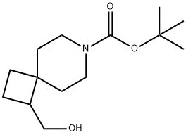 7-Azaspiro[3.5]nonane-7-carboxylic acid, 1-(hydroxymethyl)-, 1,1-dimethylethyl ester Struktur