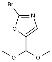 Oxazole, 2-bromo-5-(dimethoxymethyl)- Struktur