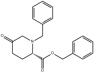 2-Piperidinecarboxylic acid, 5-oxo-1-(phenylmethyl)-, phenylmethyl ester, (2S)- Struktur