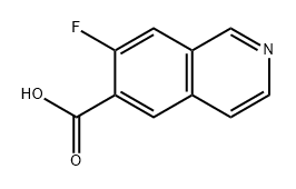 6-Isoquinolinecarboxylic acid, 7-fluoro- Struktur