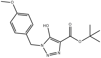 tert-Butyl 5-hydroxy-1-(4-methoxybenzyl)-1H-1,2,3-triazole-4-carboxylate Struktur