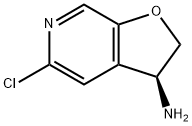 (3S)-5-Chloro-2,3-dihydrofuro[2,3-c]pyridin-3-amine Struktur