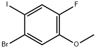 Benzene, 1-bromo-4-fluoro-2-iodo-5-methoxy- Struktur