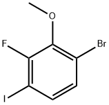 1-Bromo-3-fluoro-4-iodo-2-methoxybenzene Struktur