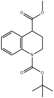 1,4(2H)-Quinolinedicarboxylic acid, 3,4-dihydro-, 1-(1,1-dimethylethyl) 4-methyl ester Struktur