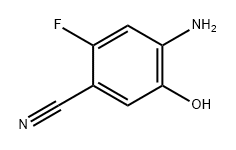 Benzonitrile, 4-amino-2-fluoro-5-hydroxy- Struktur