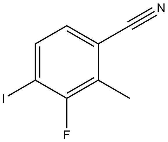 3-Fluoro-4-iodo-2-methylbenzonitrile Struktur