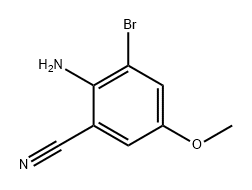 Benzonitrile, 2-amino-3-bromo-5-methoxy- Struktur