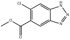 1H-Benzotriazole-5-carboxylic acid, 6-chloro-, methyl ester Struktur