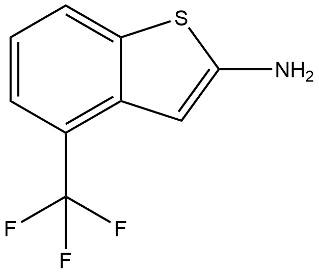 Benzo[b]thiophen-2-amine, 4-(trifluoromethyl)- Struktur