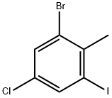 Benzene, 1-bromo-5-chloro-3-iodo-2-methyl- Struktur