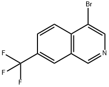 Isoquinoline, 4-bromo-7-(trifluoromethyl)- Struktur