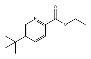 2-Pyridinecarboxylic acid, 5-(1,1-dimethylethyl)-, ethyl ester Struktur