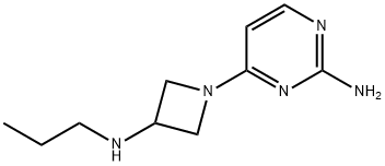 2-Pyrimidinamine, 4-[3-(propylamino)-1-azetidinyl]- Struktur