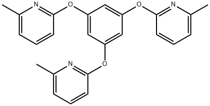 1,3,5-tris((6-methylpyridin-2-yl)oxy)benzene Struktur