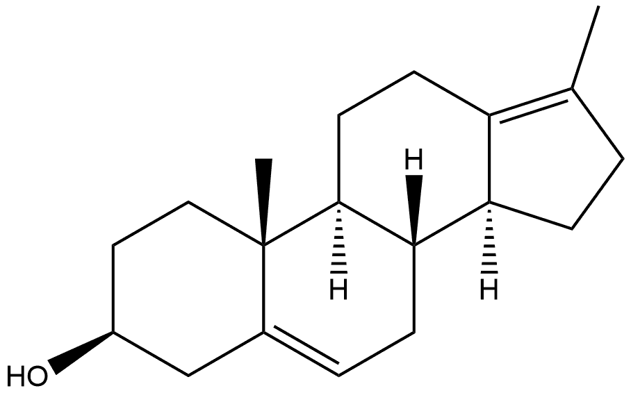 17-Methyl-18-norandrosta-5,13(17)-dien-3β-ol Struktur