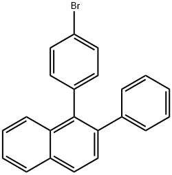 Naphthalene, 1-(4-bromophenyl)-2-phenyl- Struktur