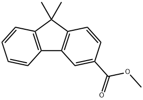 9H-Fluorene-3-carboxylic acid, 9,9-dimethyl-, methyl ester Struktur