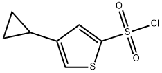 4-Cyclopropylthiophene-2-sulfonyl chloride Struktur