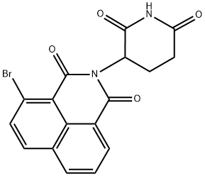 4-bromo-2-(2,6-dioxopiperidin-3-yl)-1H-benzo[de]isoquinoline-1,3(2H)-dione Struktur