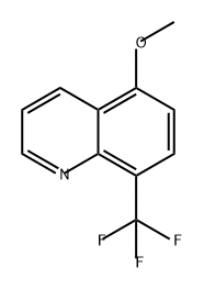 Quinoline, 5-methoxy-8-(trifluoromethyl)- Struktur