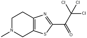 Ethanone, 2,2,2-trichloro-1-(4,5,6,7-tetrahydro-5-methylthiazolo[5,4-c]pyridin-2-yl)- Struktur