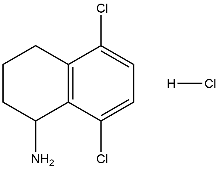 5,8-dichloro-1,2,3,4-tetrahydronaphthalen-1-amine hydrochloride Struktur