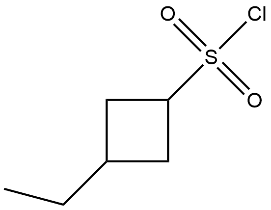 3-Ethylcyclobutanesulfonyl chloride Struktur