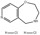 Pyrido[3,4-f]-1,4-oxazepine, 2,3,4,5-tetrahydro-, hydrochloride (1:2) Struktur