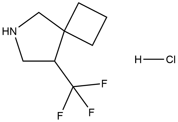 6-Azaspiro[3.4]octane, 8-(trifluoromethyl)-, hydrochloride (1:1) Struktur