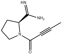 (2S)-1-(1-Oxo-2-butyn-1-yl)-2-pyrrolidinecarboximidamide Struktur