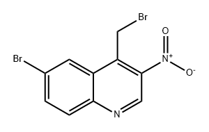 Quinoline, 6-bromo-4-(bromomethyl)-3-nitro- Struktur