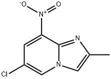 Imidazo[1,2-a]pyridine, 6-chloro-2-methyl-8-nitro- Struktur