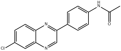 Acetamide, N-[4-(6-chloro-2-quinoxalinyl)phenyl]- Struktur