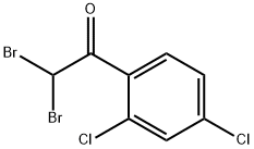 Ethanone, 2,2-dibromo-1-(2,4-dichlorophenyl)- Struktur