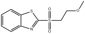 2-[(2-Methoxyethyl)sulfonyl]benzothiazole Struktur