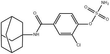 Sulfamic acid, 2-chloro-4-[(tricyclo[3.3.1.13,7]dec-1-ylamino)carbonyl]phenyl ester Struktur