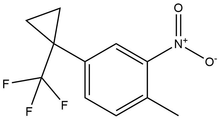 1-methyl-2-nitro-4-(1-(trifluoromethyl)cyclopropyl)benzene Struktur