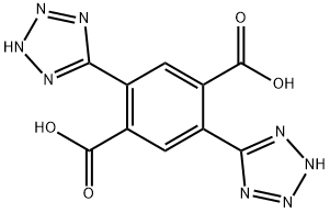 1,4-Benzenedicarboxylic acid, 2,5-di-2H-tetrazol-5-yl- Struktur