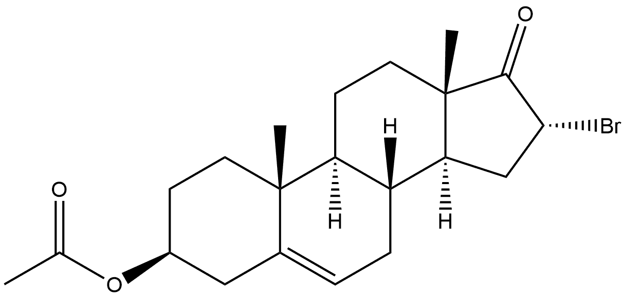 Androst-5-en-17-one, 3-(acetyloxy)-16-bromo-, (3β,16α)- (9CI)